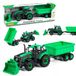 Tracteur Chargeur Progress avec Remorque Benne - Vert