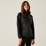 Regatta Gevulde Jas Hiking Dames Clumber V Hybrid Quilted Zwart