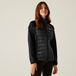 Regatta Gevulde Jas Hiking Dames Clumber V Hybrid Quilted Zwart