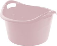 Hega Hogar Grote teil/afwasbak/kuip - kunststof - rond - handvatten - 54 x 32 cm - 38 liter - roze
