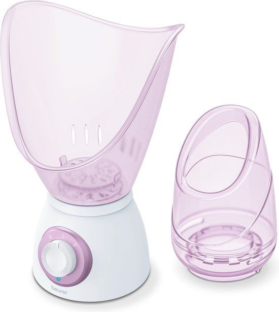 Beurer FS 60 Gezichtssauna - 3-in-1: inhalator/gezichtsverzorging/aromatherapie - Roze-wit