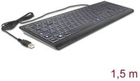 Delock USB Keyboard wired 1.5 m black with XXL letters and Illumination