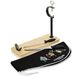 Steelblade Kukuxumusu Afdekking + mes en champagnehout, gelakt, gemaakt in Spanje, ideaal voor hammen en pallets, 43 cm lengte x 16 cm breedte