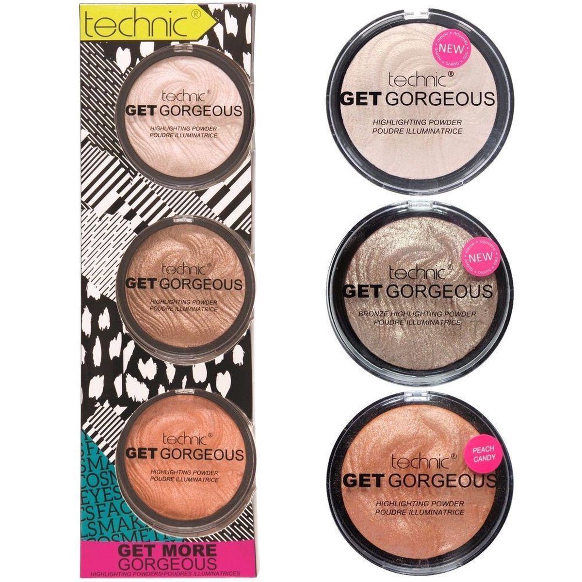 Technic Get Gorgeous Highlighting Powders Cadeauset