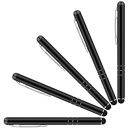 Yizhet 5x stylus Pen stylus touch pen universeel voor iPhone iPad Samsung en alle smartphone mobiel tablet met capacitieve touchscreen (5 stuks 3-ring versie)
