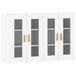 vidaXL Hangkasten - 2 stuks - bewerkt hout - wit