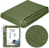 Springos Afdekzeil | Dekzeil | Zeildoek | Waterdicht | Polyethylene | 4 x 7 m | Groen
