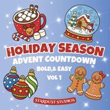 Holiday Season Advent Countdown VOL 1: Bold & Easy Coloring Book