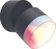 LUTEC Connect DROPSI - Zwarte LED Wandlamp - Smart Verlichting - RGBW - IP44