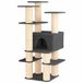vidaXL Kattentoren met sisal krabpalen Donkergrijs 161 cm