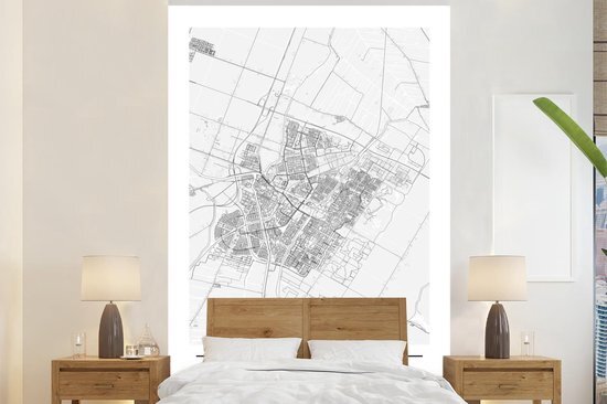 Nr1Wallpaper Behang - Fotobehang Stadkaart Purmerend - Breedte 155 cm x hoogte 240 cm