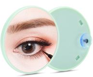 Merkloos / Sans marque Paws & Crafts B.V. 2 Stuks Make-up Spiegel - 15x Vergroot - Rond - Groen