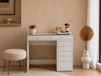 JESSIE Coiffeuse 7 tiroirs blanc