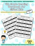 4th Grade Reading Workbook for Gifted Kids