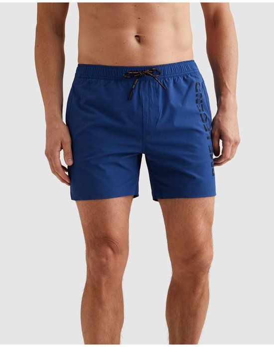 PME Legend AIRFRAME SWIMSHORTS BIG LOGO PRINT Blauw