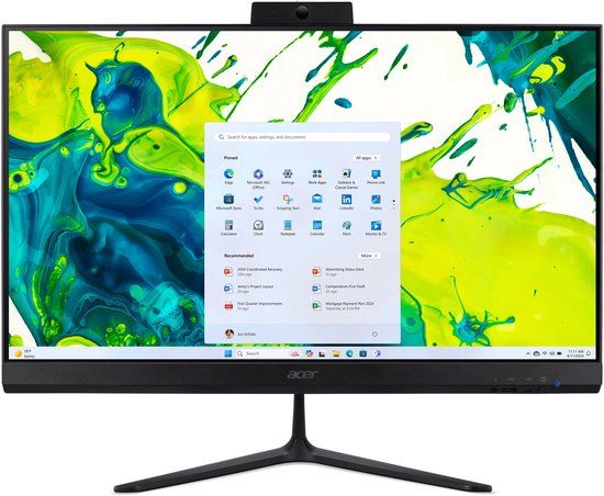 Acer Aspire C24B I5432 BE Intel Core Ultra 5 115U 23.8" Full HD Alles-in-één-pc 16GB DDR5 512GB SSD Windows 11 Home