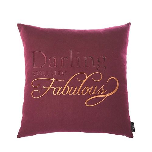 Riverdale Fab - Kussen - 45x45cm - burgundy - Rood