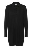 KAFFE Women's Polo Dress Long Sleeves Above Knee Length Casual Fit Knitted