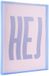 Present Time Wanddecoratie Hej Large - Paars - 3x31x41cm - Modern