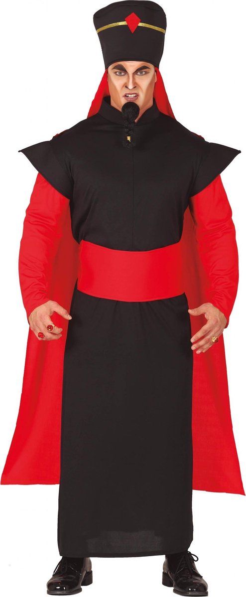 Fiestas Guirca Schurk Verkleedpak Heren Zwart/Rood Maat L