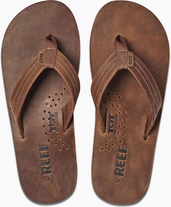 Reef Heren Darftsmen Slippers Bronze Brown Maat 42