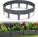 QEENTOE Bordures anthracite avec aspect pierre, 40 pièces, 10 mètres