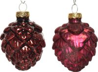 Decoris Denappel Glas D5H7 cm Ossenbloed 6st