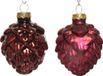 Decoris Denappel Glas D5H7 cm Ossenbloed 6st