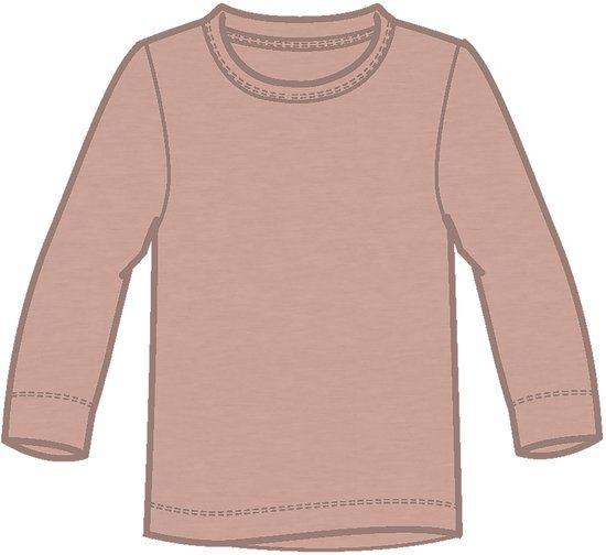 LIL' ATELIER NAME IT - NMNGAYO LS SLIM TOP LIL NOOS - Unisex - Blouses - Misty Rose - Katoen/Lyocell/Elastaan - Lange mouw - Kort - Slim Fit - Kinderen