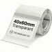 Niimbot - Labels/Etiketten B21/B1/B31/B3S/K3 - 40x60mm - 125 vellen - Transparant