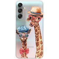 1001 coques Samsung Galaxy A24 4G Grappige Giraf Siliconen Hoesje