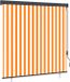 vidaXL Rolgordijn voor buiten 160x250 cm wit en oranje