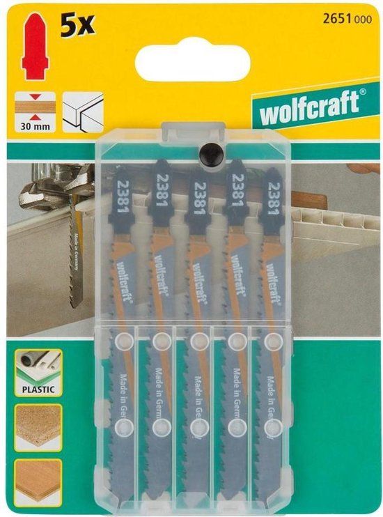 wolfcraft Decoupeerzaagblad HCS, T-schacht - 2651000