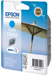 Epson inktpatroon Cyan T0452 DURABrite Ink single pack / cyaan