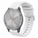 By Qubix - Soft siliconen bandje - Wit - Geschikt voor Garmin Venu 4 (41 mm) - 18mm