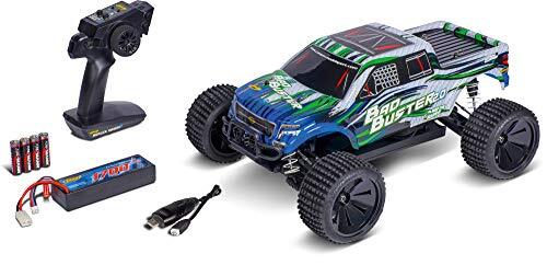 Carson 500402129 1:10 Bad Buster 2.0 4WD X10 2.4G 100% RTR, afstandsbediening auto, RC-voertuig, incl. batterijen en afstandsbediening, snelheid tot 35 km/u