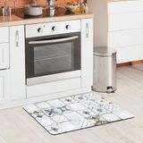CREARREDA Absorberend en antislip badkamertapijt met opdruk 40 x 60 cm
