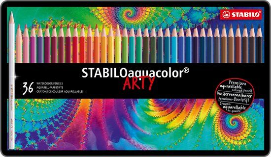 STABILO Aquacolor - Aquarel Kleurpotloden - 36 Kleuren - Metalen Etui