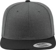 Flexfit Classic Snapback Twee Kleuren Pet - Houtskool / Zwart