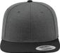 Flexfit Classic Snapback Twee Kleuren Pet - Houtskool / Zwart