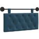 Tête de lit suspendue en velours bleu 100 x 55 x 7 cm