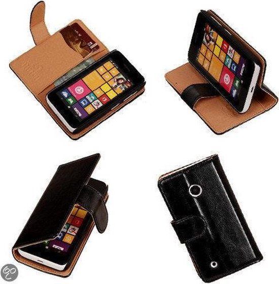 BestCases PU Leder Book Case - Zwart - Nokia Lumia 530