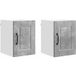 DESIGN IN Armoire De Cuisine 2 Pcs Gris Béton 30 X 31 X 40 Cm