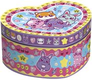 Totum Mini MyMy Kawaii sieradendoosje versieren - hartvormig juwelenkistje met spiegel - schatkistje dierfiguren - cadeau tip speelgoed meisjes jongens vanaf 3 jaar