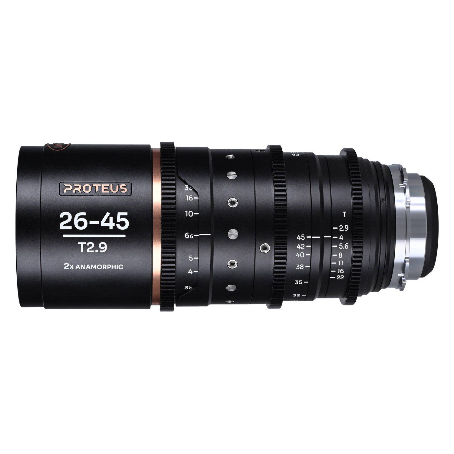 Laowa Proteus 26-45mm Zoom 2X Anamorphic T2.9 Amber - PL/EF-mount objectief