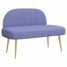 vidaXL - Banc rempli - avec - dossier - Bleu clou - 110 - x - 60 - x - 76 - cm