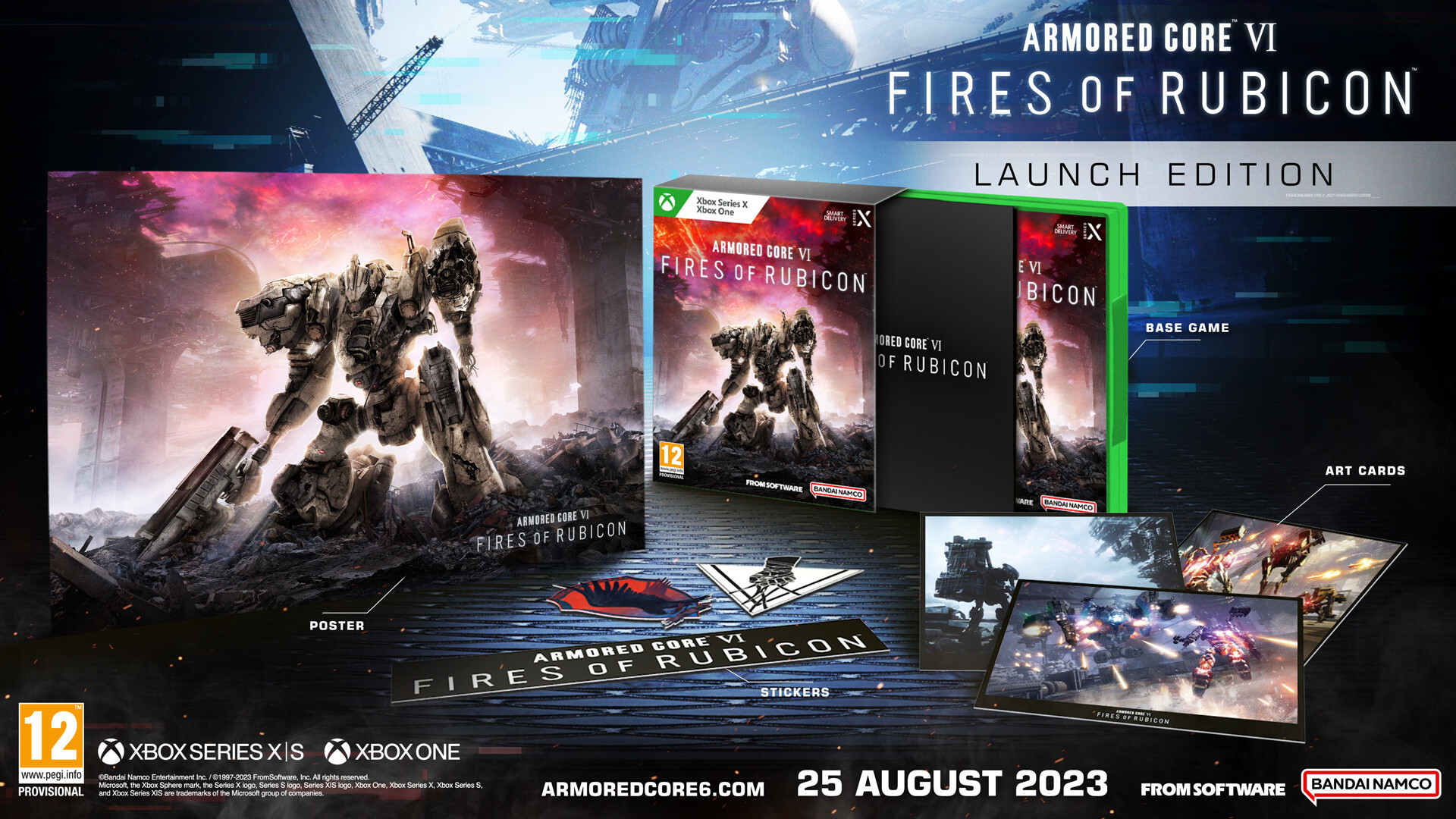 Namco Bandai armored core 6 fires of rubicon launch edition Xbox One