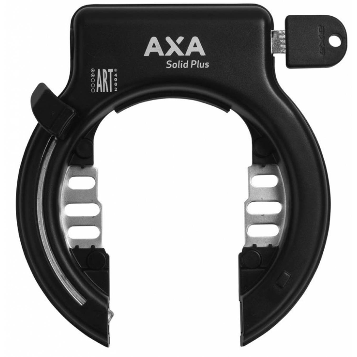 Axa Ringslot Solid Plus met uitneembare sleutels - zwart (werkplaatsverpakking)