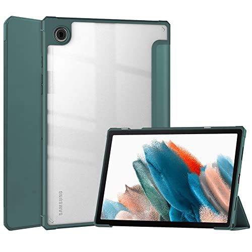 Lobwerk Samsung Galaxy Tab A8 SM-X200 X205 Slim Case Etui met standaard functie en automatische slaap-/wekfunctie groen