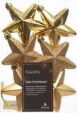 Decoris Kaemingk B.V. Kerstboom decoratie sterren goud 6 stuks 7 cm
